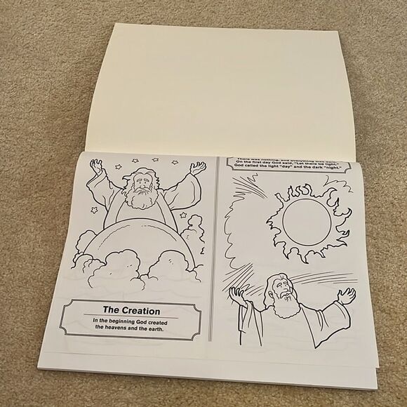 KIDS JUMBO BIBLE STORIES COLORING PAD - Picture 6 of 6